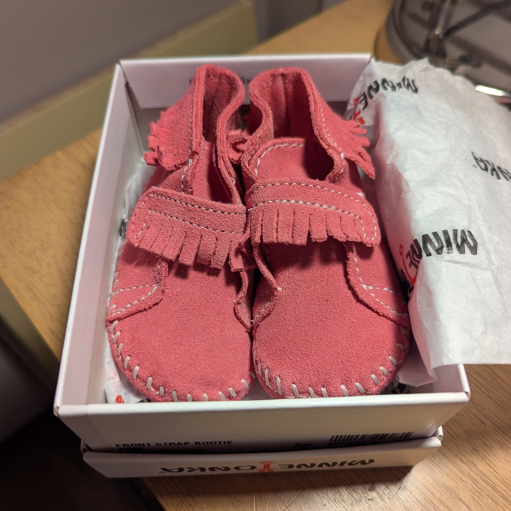 Pink Fringe Kids Shoes